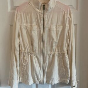 Old Navy Cream Utility Jacket with Fitted Silhouette